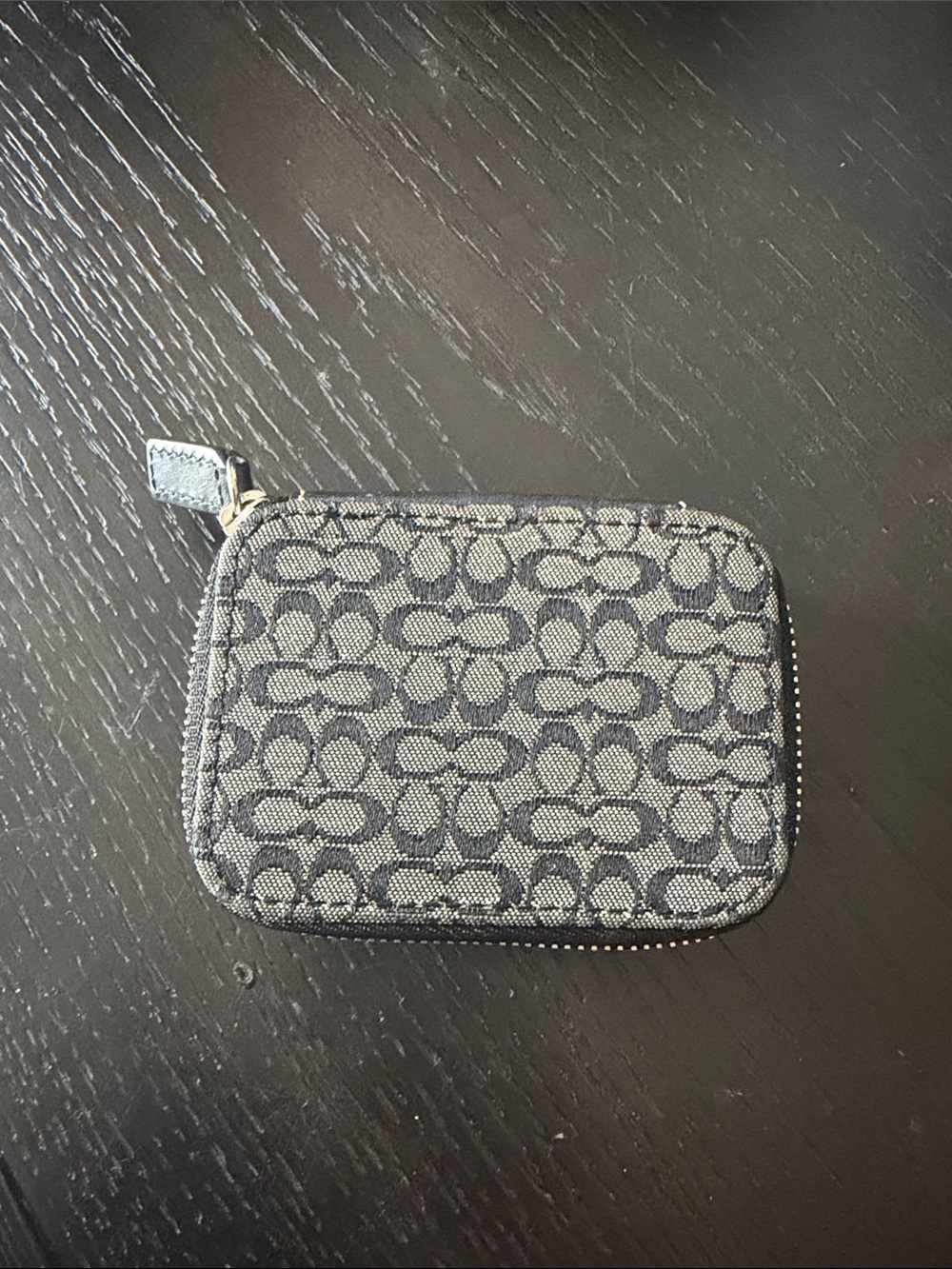 Vintage Coach Pill Case - Black and Gray